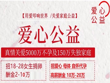渭南捐卵助孕生子 爱心志愿者招募